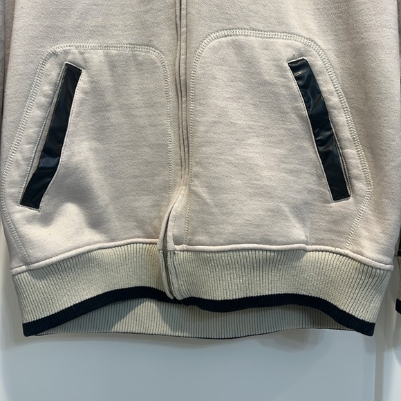 SOUTHPOLE Authentic Collection tan and black zip up hooded jacket size medium. - Picture 4 of 9